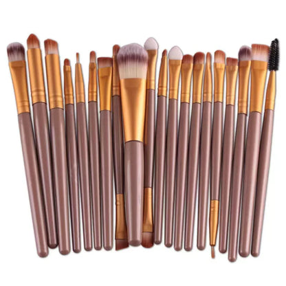 Kit 20 Pincéis para Olhos – Pincéis de Sombra e Delineador