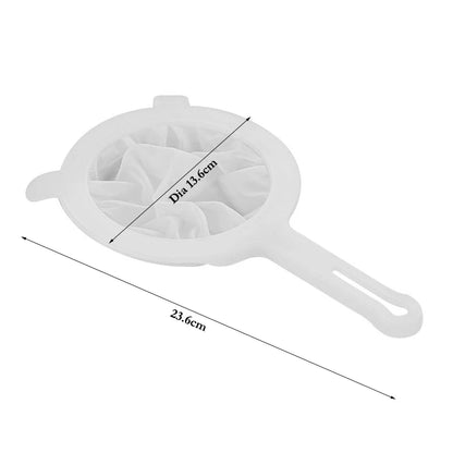 Peneira Fina de Nylon 200 Mesh – Utensílio de Cozinha Multiuso para Suco, Leite de Soja, Café