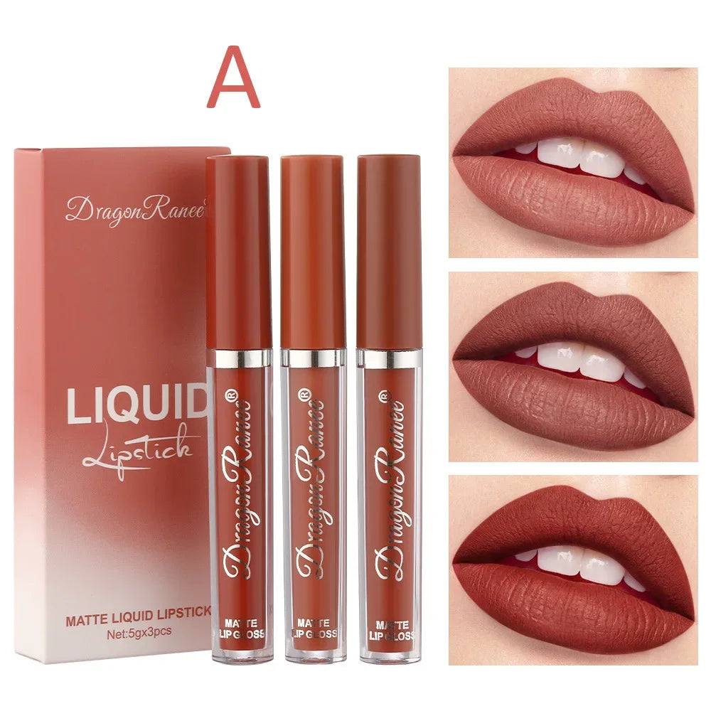 Kit 3 Batons Líquidos Matte Longa Duração