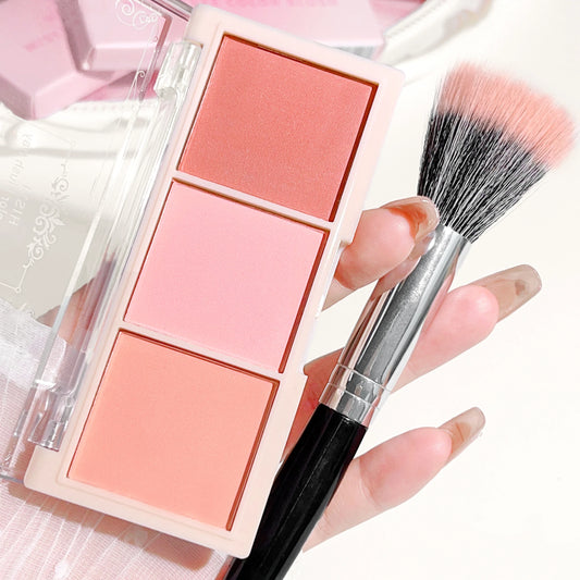 Blush Tricolor HISYI – Acabamento Matte, Longa Duração