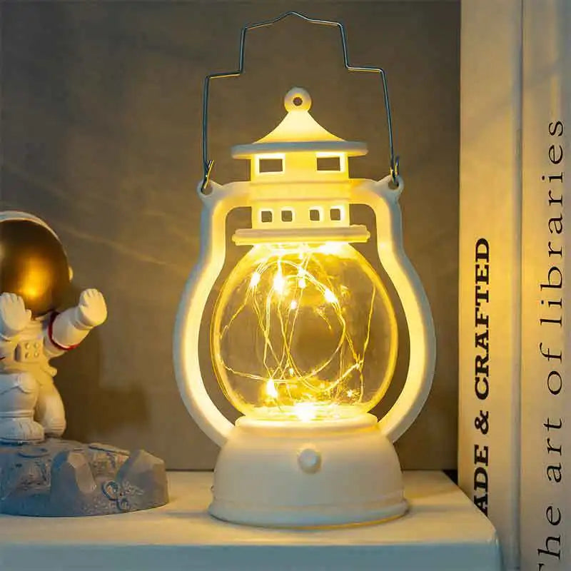 Castiçal Retro em Forma de Lampião – Iluminação Decorativa LED