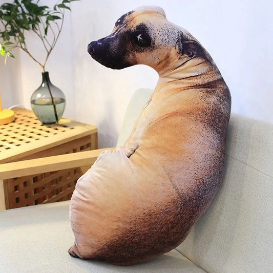 Almofada Decorativa 3D Realista – Formato de Cachorro
