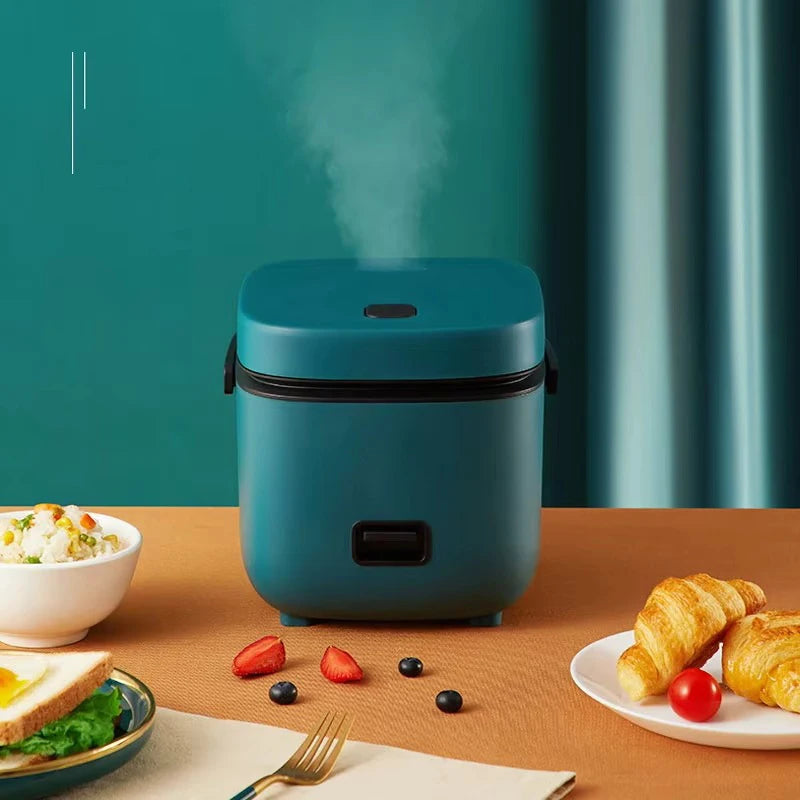 Panela Elétrica de Arroz Mini 1.2L – Para 1 a 2 Pessoas | Função Aquecimento e Vapor