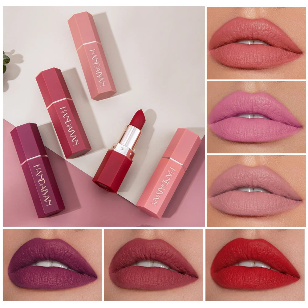 Batons Matte – 6 Cores à Prova de Transferência