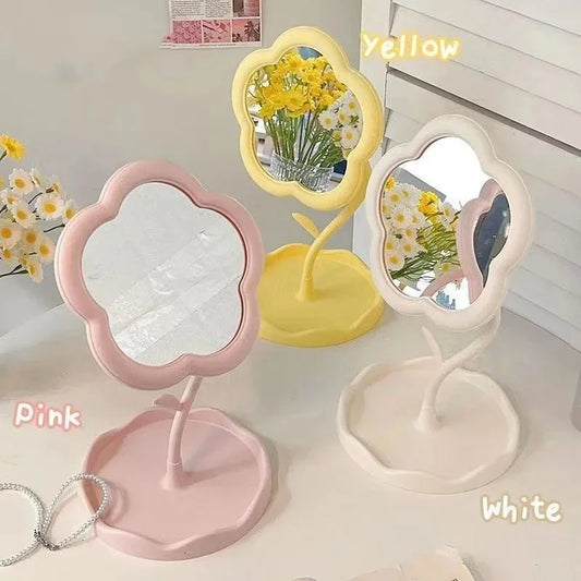 Espelho de Mesa Decorativo em Formato de Flor – Dormitório e Quarto