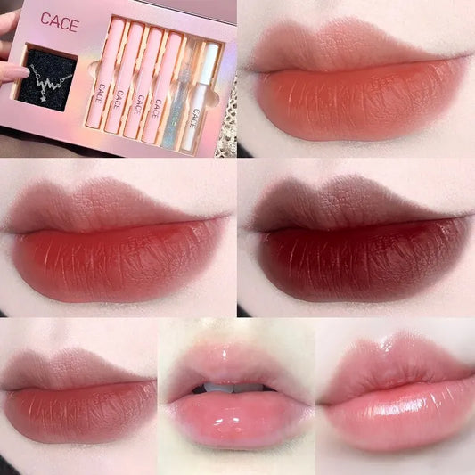Kit de Maquiagem Labial CACE – 4 Batons Líquidos