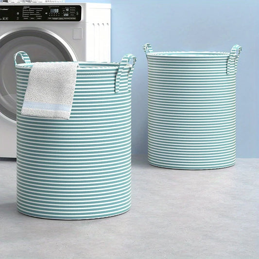 Cesto de Roupa Dobrável Minimalista com Alças – Organizador Multiuso