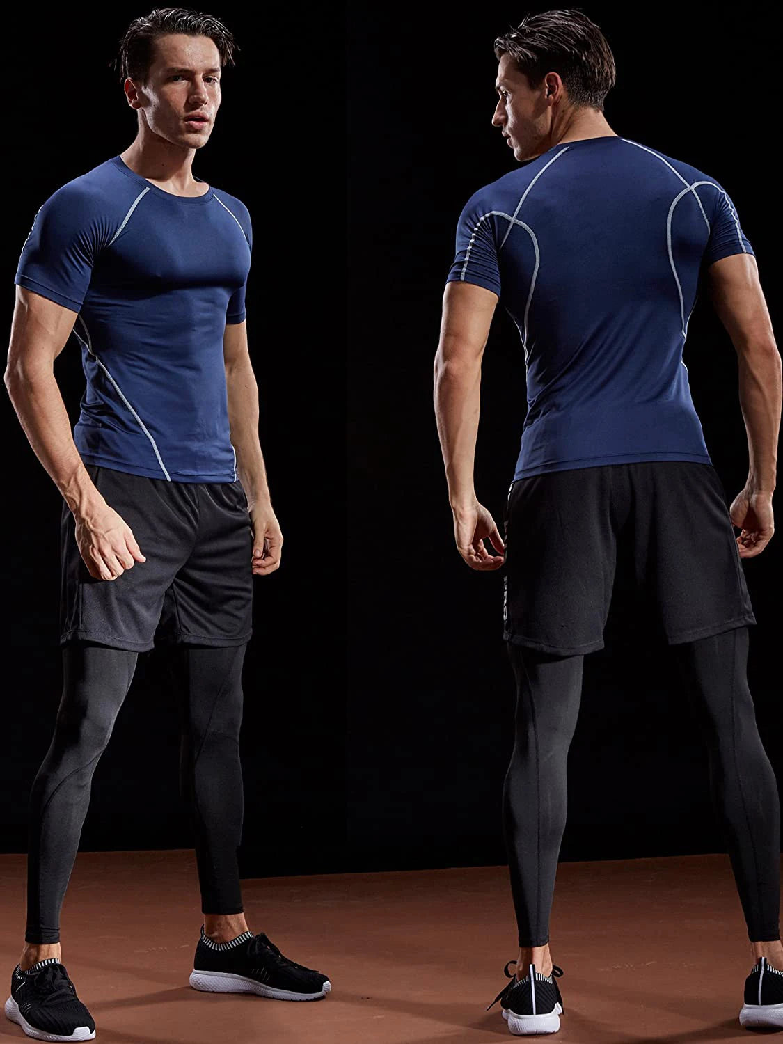 Camiseta de Compressão Masculina 2025 – Secagem Rápida, Elástica