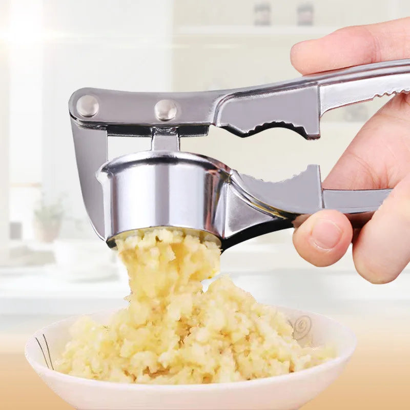 Espremedor de Alho em Aço Inoxidável – Manual, Triturador