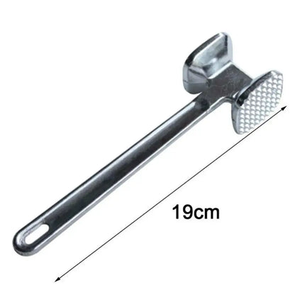 Martelo Amaciante de Carne Inox – Ferramenta Manual para Bife, Frango, Porco