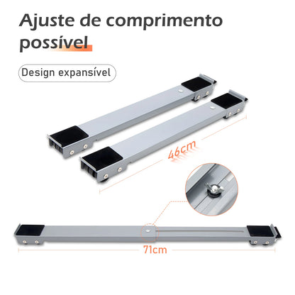 Suporte Universal Ajustável para Geladeira, Máquina de Lavar e Móveis