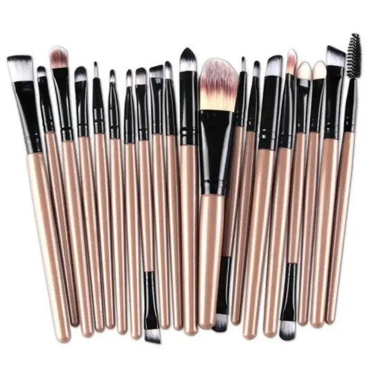 Kit 20 Pincéis para Olhos – Pincéis de Sombra e Delineador