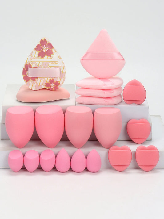 Kit com 20 Esponjas de Maquiagem – Esponjas e Puffs para Base