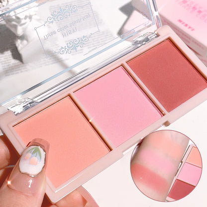 Blush Tricolor HISYI – Acabamento Matte, Longa Duração