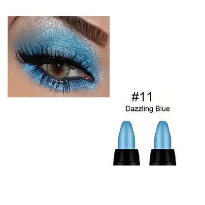Delineador Colorido Glitter 16 Cores – Efeito Perolado, À Prova d’Água