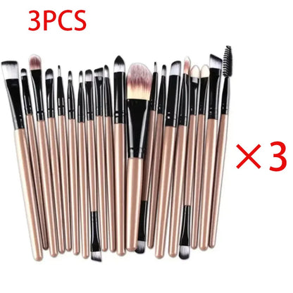 Kit 20 Pincéis para Olhos – Pincéis de Sombra e Delineador