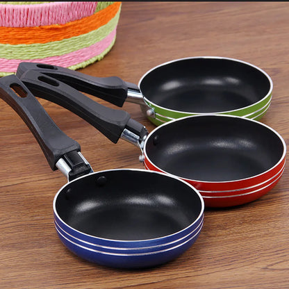 Mini Frigideira Antiaderente em Aço Inox – 12cm / 14cm / 16cm