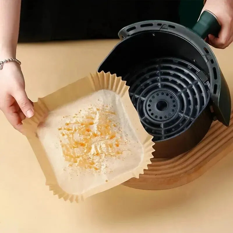 Formas Descartáveis de Papel para Air Fryer – Antiaderente e Resistente