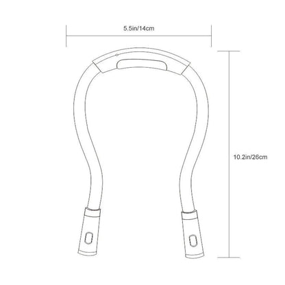 Luz de Leitura Flexível para Pescoço – 4 LEDs Ajustáveis