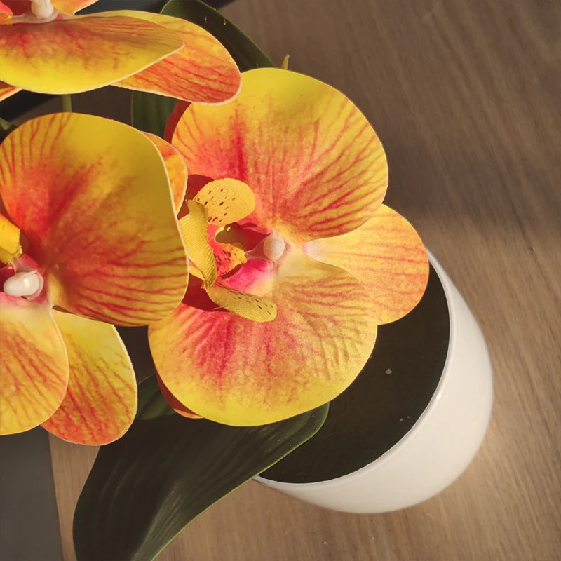 Bonsai Artificial Orquídea Borboleta – Vaso Decorativo para Casa
