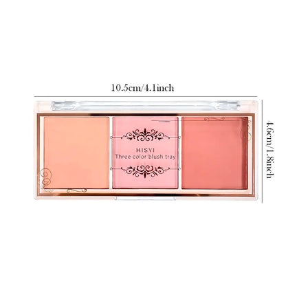 Blush Tricolor HISYI – Acabamento Matte, Longa Duração