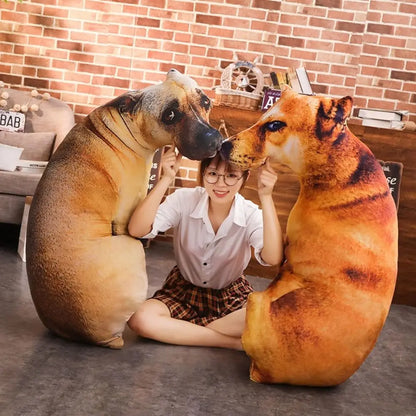Almofada Decorativa 3D Realista – Formato de Cachorro