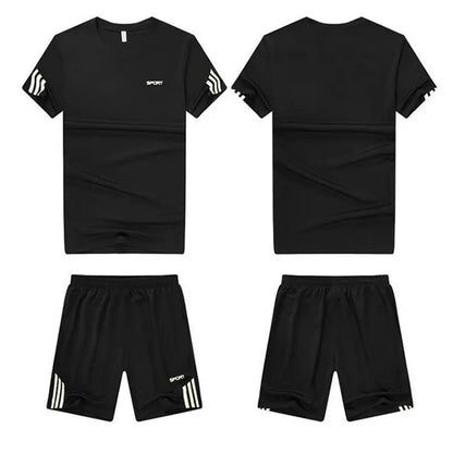 Conjunto Esportivo Masculino de Verão – Camiseta e Shorts