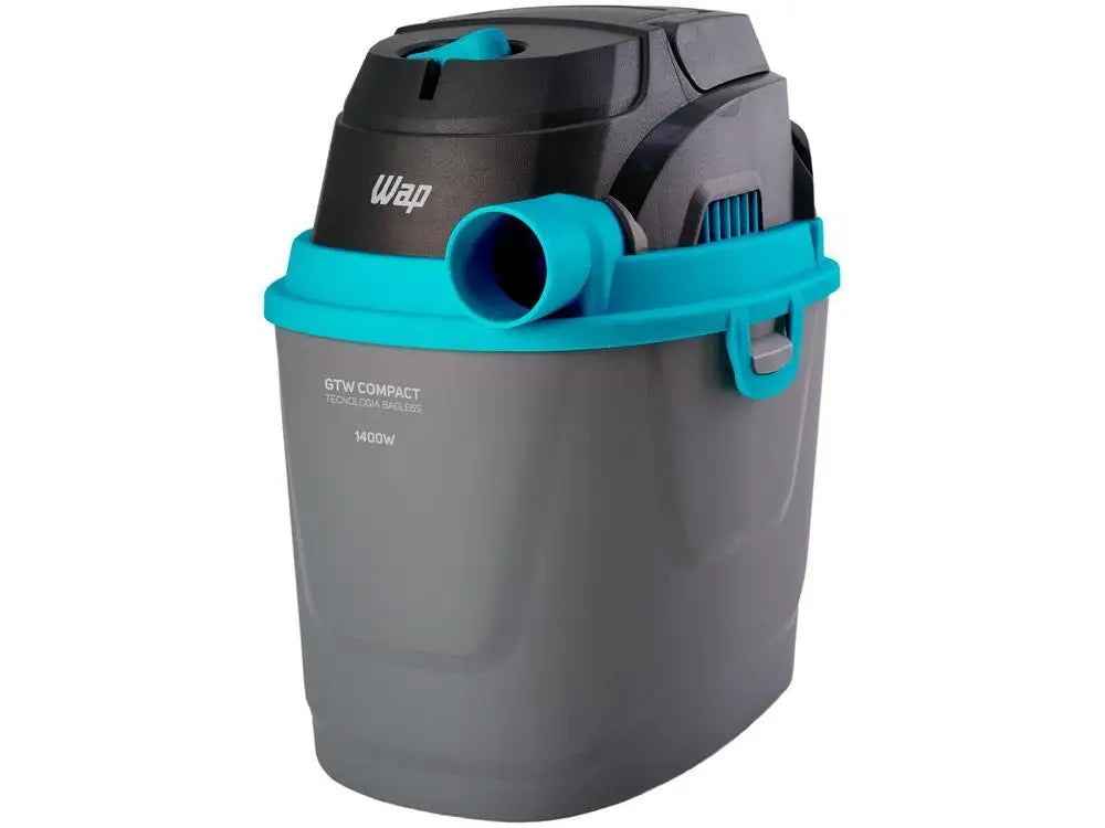 Aspirador de Pó e Água WAP GTW Compact – 1400 W | Preto e Turquesa – 110 V