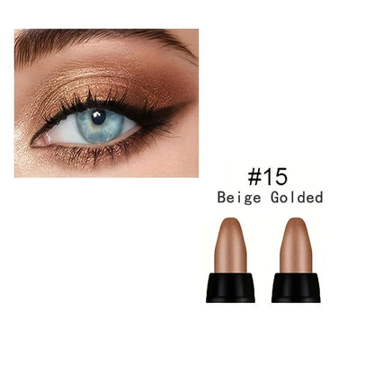 Delineador Colorido Glitter 16 Cores – Efeito Perolado, À Prova d’Água