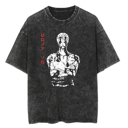 Camiseta Unissex Oversized Estilo Harajuku – Estampa One Piece