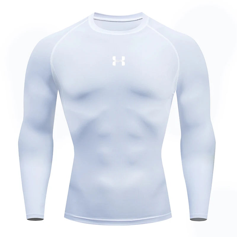 Camiseta de Compressão Masculina Manga Longa – Esportiva, Fitness