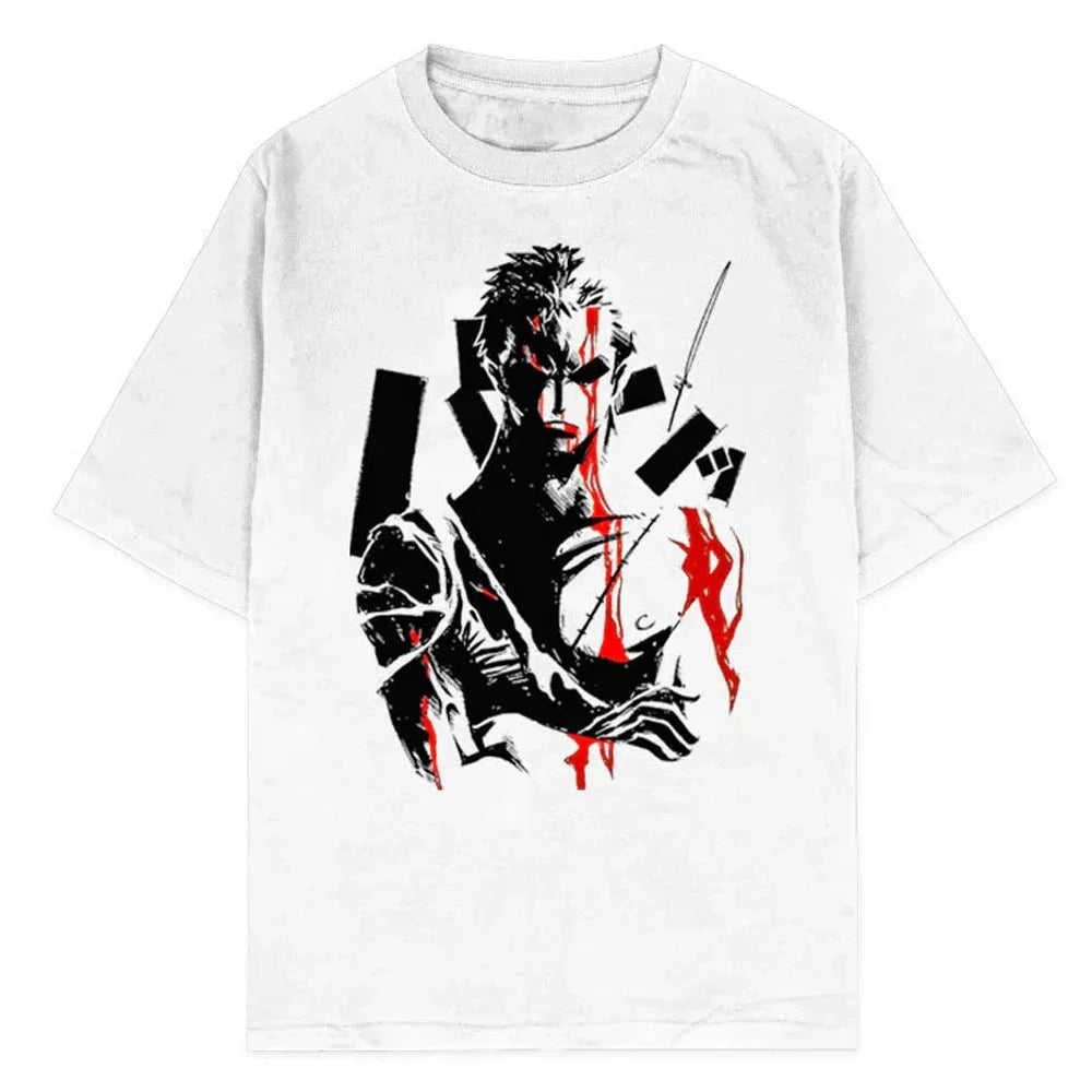 Camiseta Unissex Oversized Estilo Harajuku – Estampa One Piece