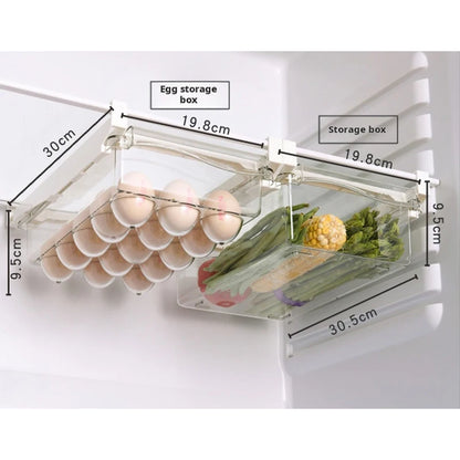 Gaveta Organizadora para Geladeira – Estilo Deslizante – para Ovos e Alimentos