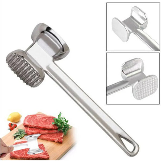 Martelo Amaciante de Carnes – Alumínio 19cm | Dupla Face para Carnes