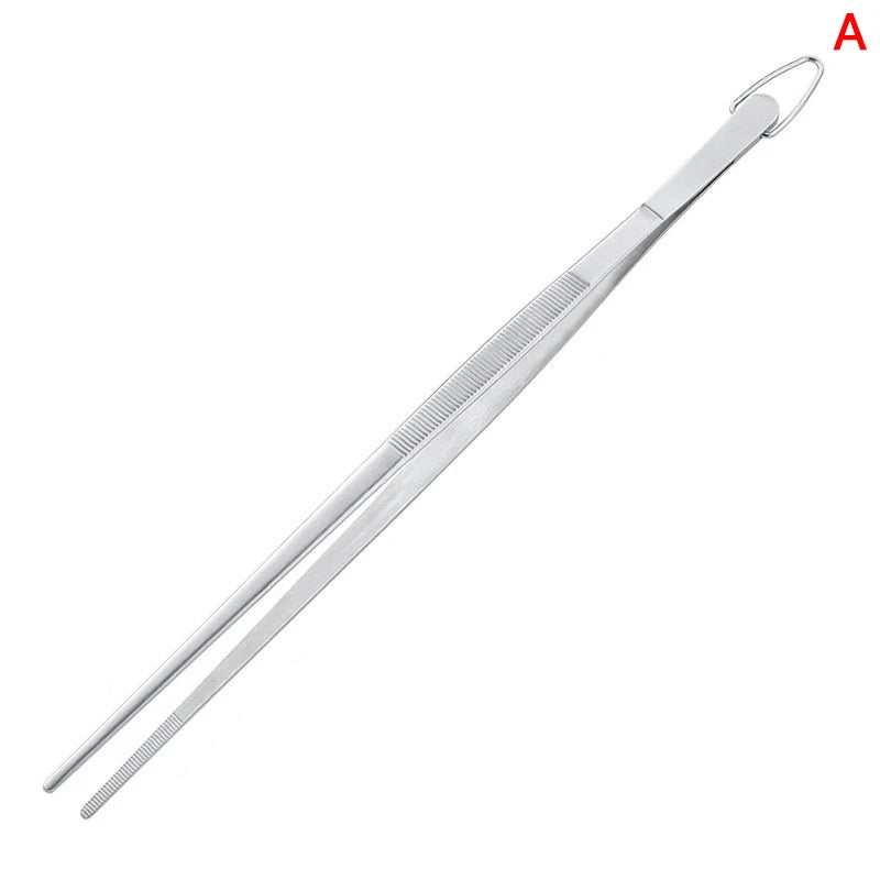 Pinça de Cozinha Extra Longa em Aço Inox