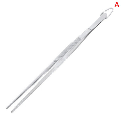 Pinça de Cozinha Extra Longa em Aço Inox