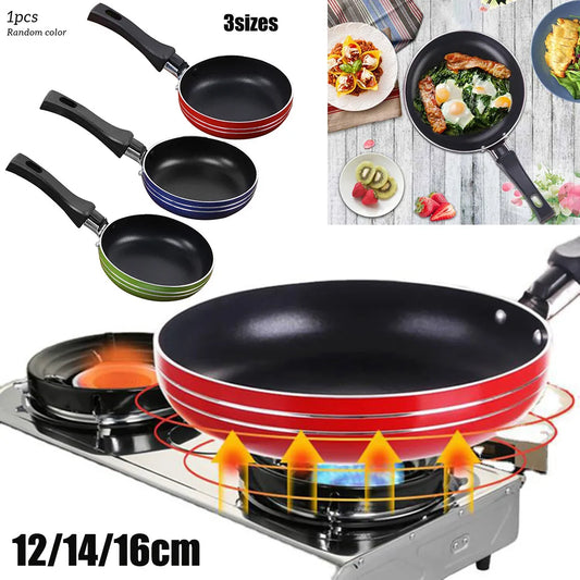 Mini Frigideira Antiaderente em Aço Inox – 12cm / 14cm / 16cm