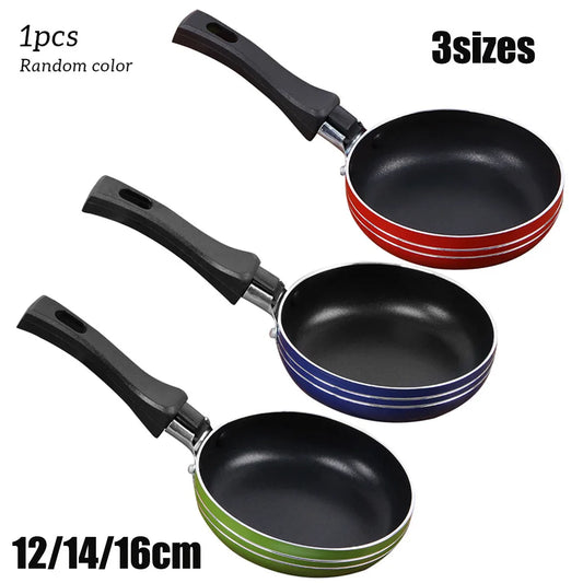 Mini Frigideira Antiaderente em Aço Inox – 12cm / 14cm / 16cm