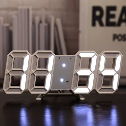 Relógio Digital de Parede 3D LED