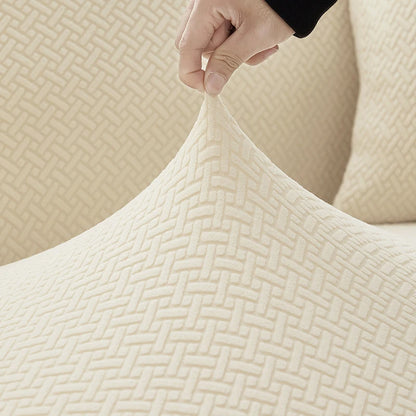 Capa de Sofá Elástica em Jacquard – Protetor para Sala de Estar