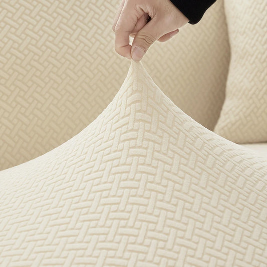 Capa de Sofá Elástica em Jacquard – Protetor para Sala de Estar