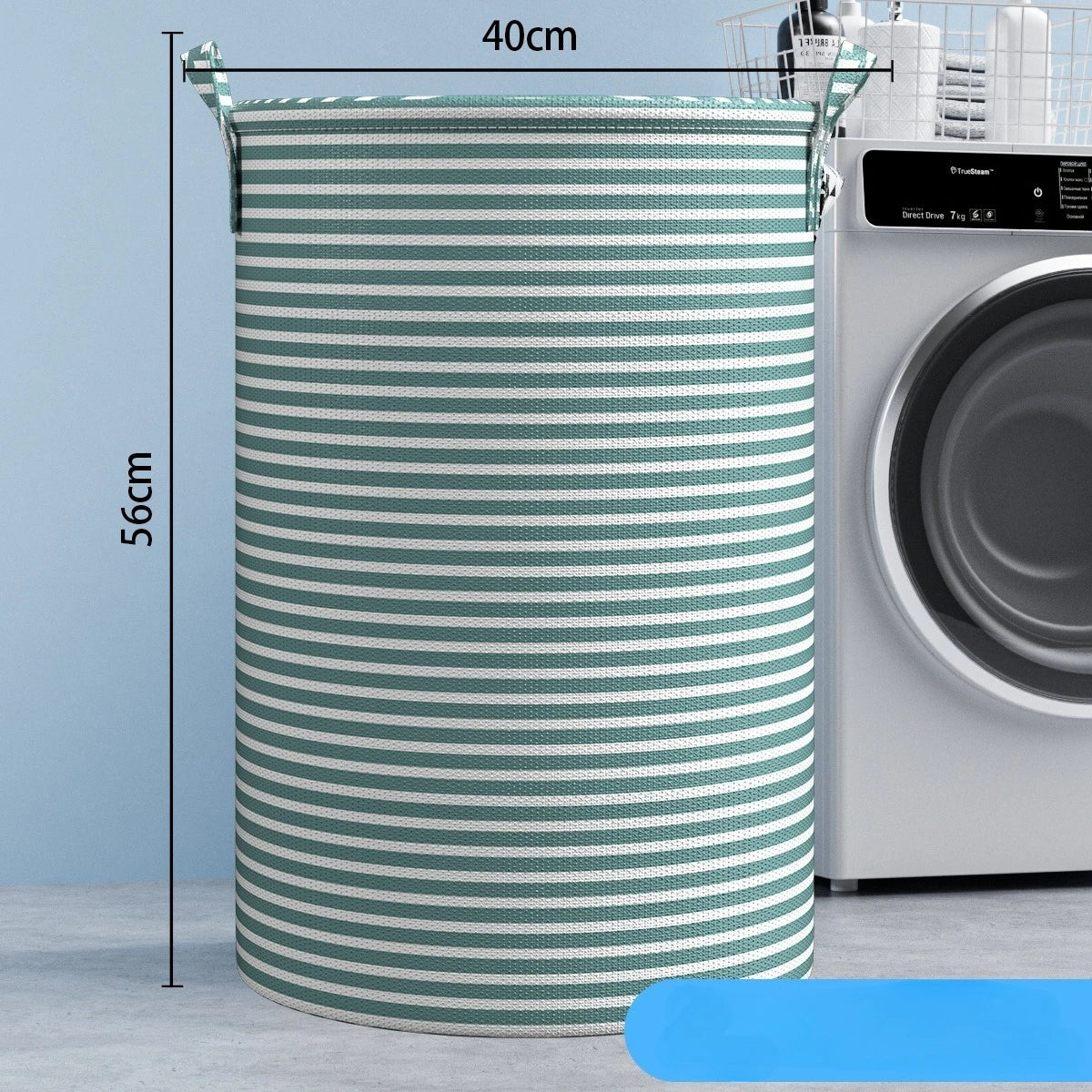 Cesto de Roupa Dobrável Minimalista com Alças – Organizador Multiuso