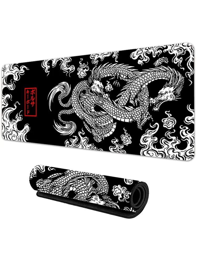 Mousepad Gamer Japonês XXL – Dragão Estilo Anime | Antiderrapante
