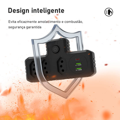 Conversor de Plugue USB COIBEU – Com Portas de Carregamento USB