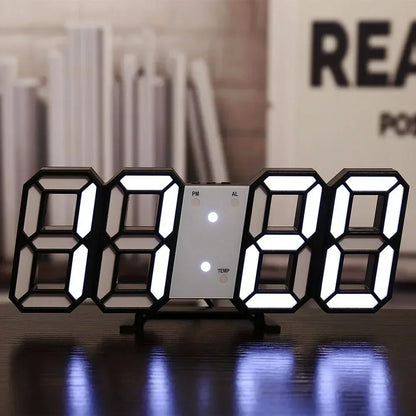 Relógio Digital de Parede 3D LED