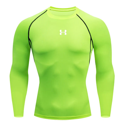 Camiseta de Compressão Masculina Manga Longa – Esportiva, Fitness