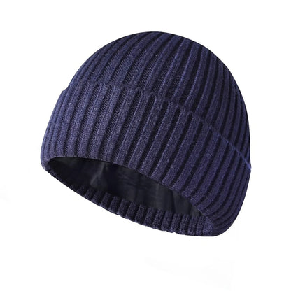 Touca de Lã Grossa com Forro Interno de Veludo – Gorro Unissex para Inverno