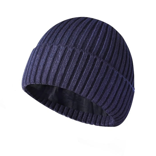 Touca de Lã Grossa com Forro Interno de Veludo – Gorro Unissex para Inverno