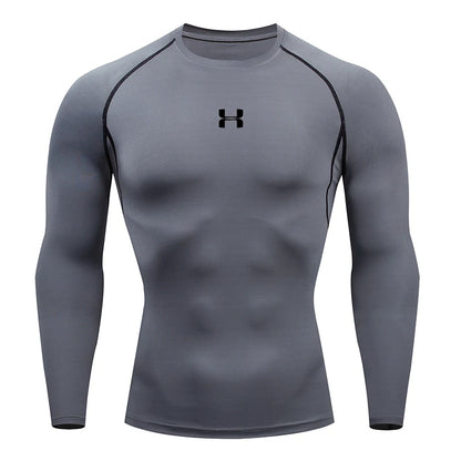 Camiseta de Compressão Masculina Manga Longa – Esportiva, Fitness