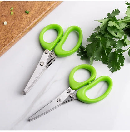 Tesoura de Cozinha Multiuso em Aço Inoxidável – 3 ou 5 Camadas
